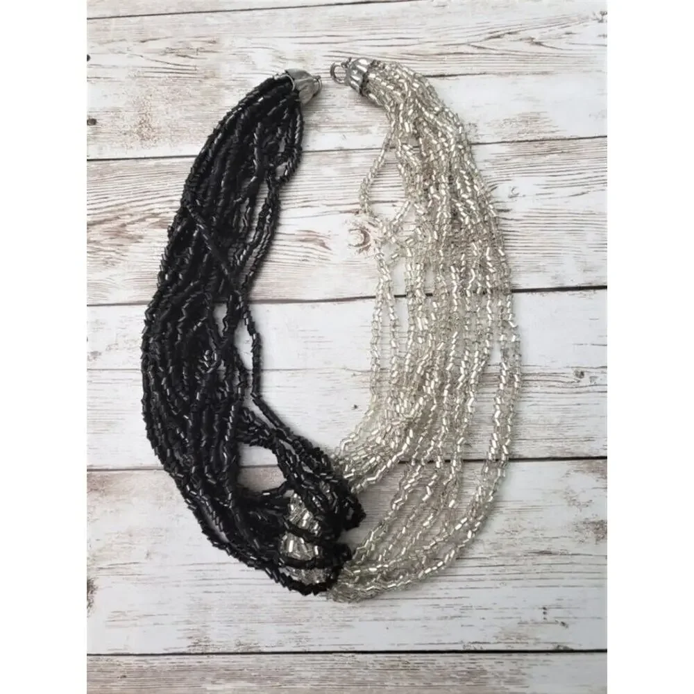 Vintage Statement Necklace - Contrasting Necklace Stunning Vintage Necklace